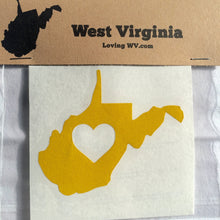 Load image into Gallery viewer, West Virginia <3 Vinyl Decal - Loving West Virginia (LovingWV)