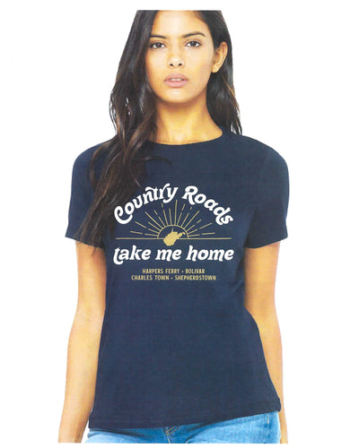 Heather Blue Country Roads - Short Sleeve
