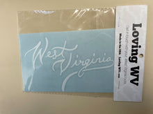 Load image into Gallery viewer, West Virginia Script Decal