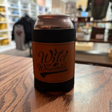 Load image into Gallery viewer, Wild &amp; Wonderful Leather Patch Can cooler