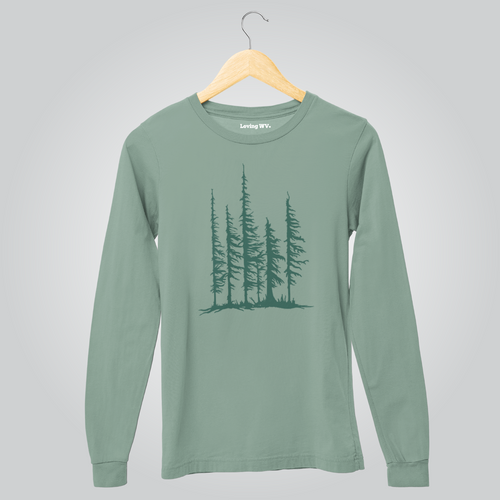 Dolly Sods Half Trees - Long Sleeve