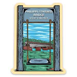 Philippi Covered Bridge Swing Sticker