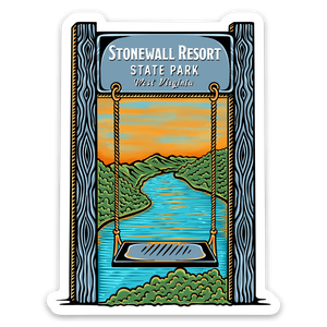 Stonewall Lake Swing Sticker