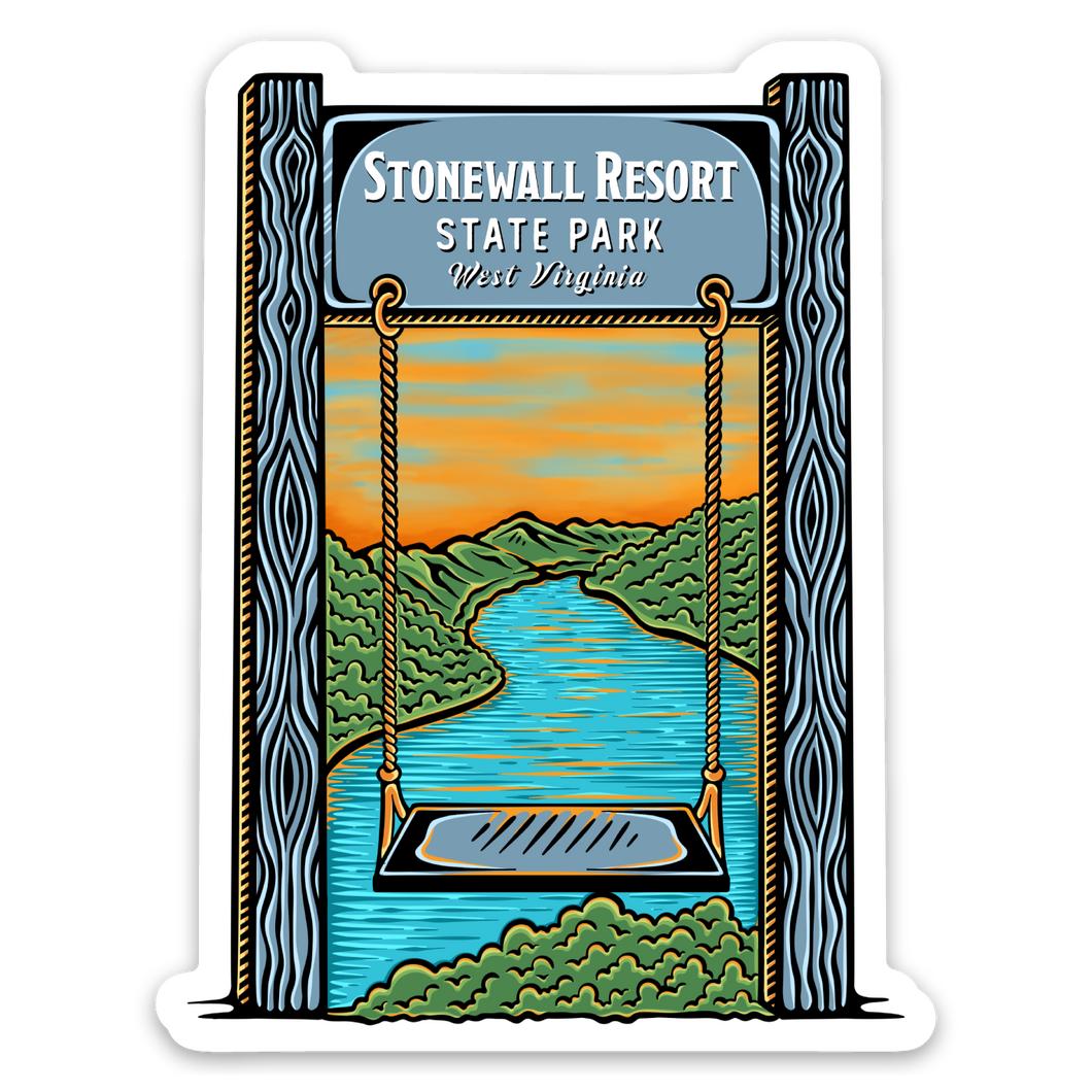 Stonewall Lake Swing Sticker