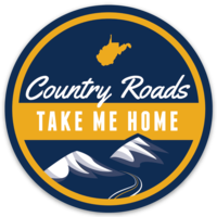 Country Roads Sticker - Loving West Virginia (LovingWV)
