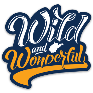 Wild and Wonderful Script - Sticker
