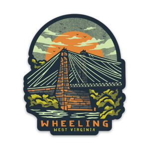 Wheeling Suspension Bridge - Sticker
