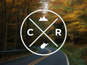 Country Roads Decal - Loving West Virginia (LovingWV)