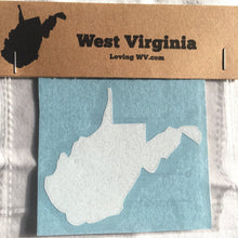 Load image into Gallery viewer, West Virginia State Vinyl Decal - Loving West Virginia (LovingWV)