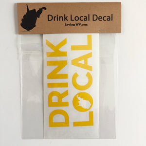 Drink Local Decal - Loving West Virginia (LovingWV)