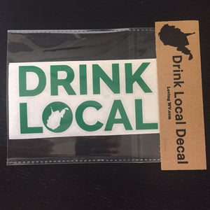 Drink Local Decal - Loving West Virginia (LovingWV)