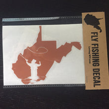 Load image into Gallery viewer, Fly Fishing Decal - Loving West Virginia (LovingWV)