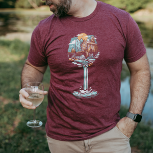 Babcock Wine Glass - Unisex Fit Shirt