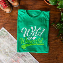 Load image into Gallery viewer, Wild &amp; Wonderful Script Green Shirt
