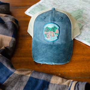 Blackwater Falls Distressed Patch Hat