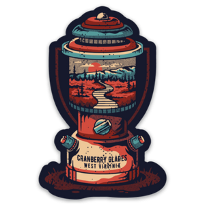 Cranberry Glades Lantern - Sticker