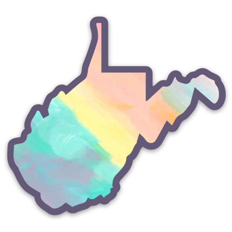 Rainbow Sherbet - Sticker - Loving West Virginia (LovingWV)