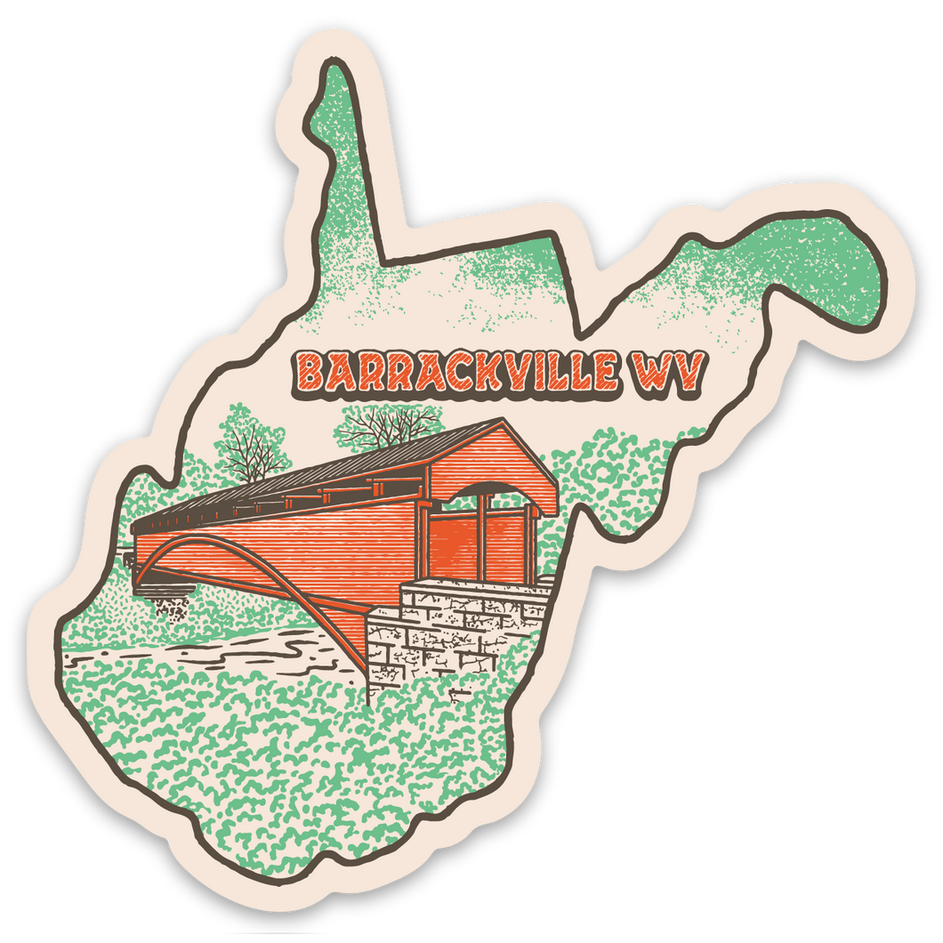 2023 Barrackville Bridge Sticker (Pre-Order)