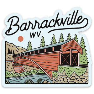 Barrackville Bridge - Sticker