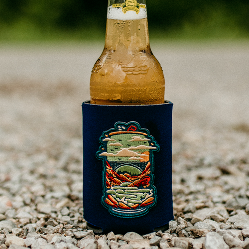 New River Gorge Beer Embroidered Can Cooler - Loving West Virginia (LovingWV)