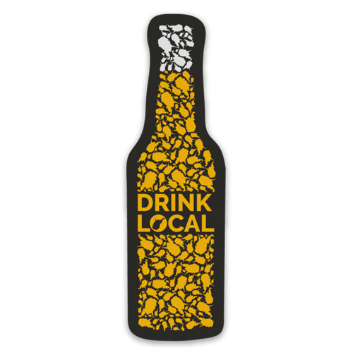 Drink Local - Bottle - Sticker - Loving West Virginia (LovingWV)
