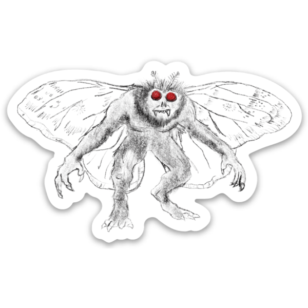 Mothman Sticker - Loving West Virginia (LovingWV)