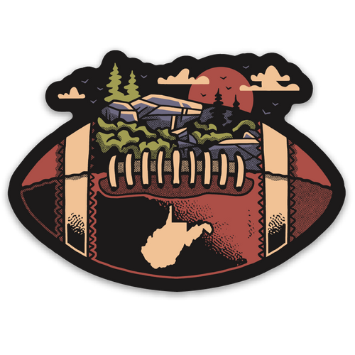 WV Football - Sticker