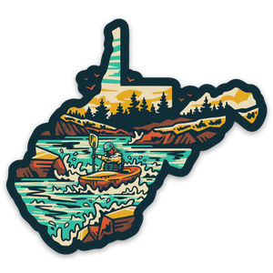 WV Kayaker - Sticker