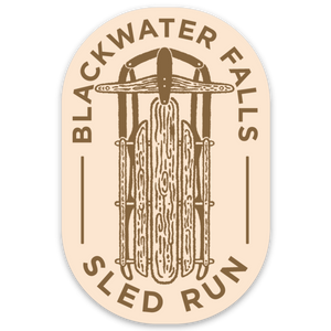 Blackwater Falls Sled Run - Sticker